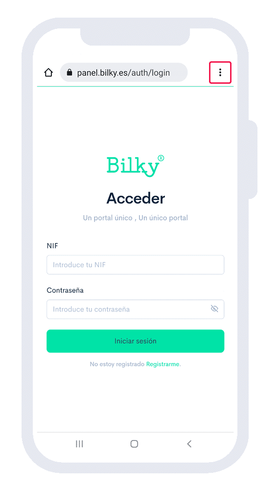 ¿Cómo crear un acceso directo (app) a Bilky con tu móvil? (Android)