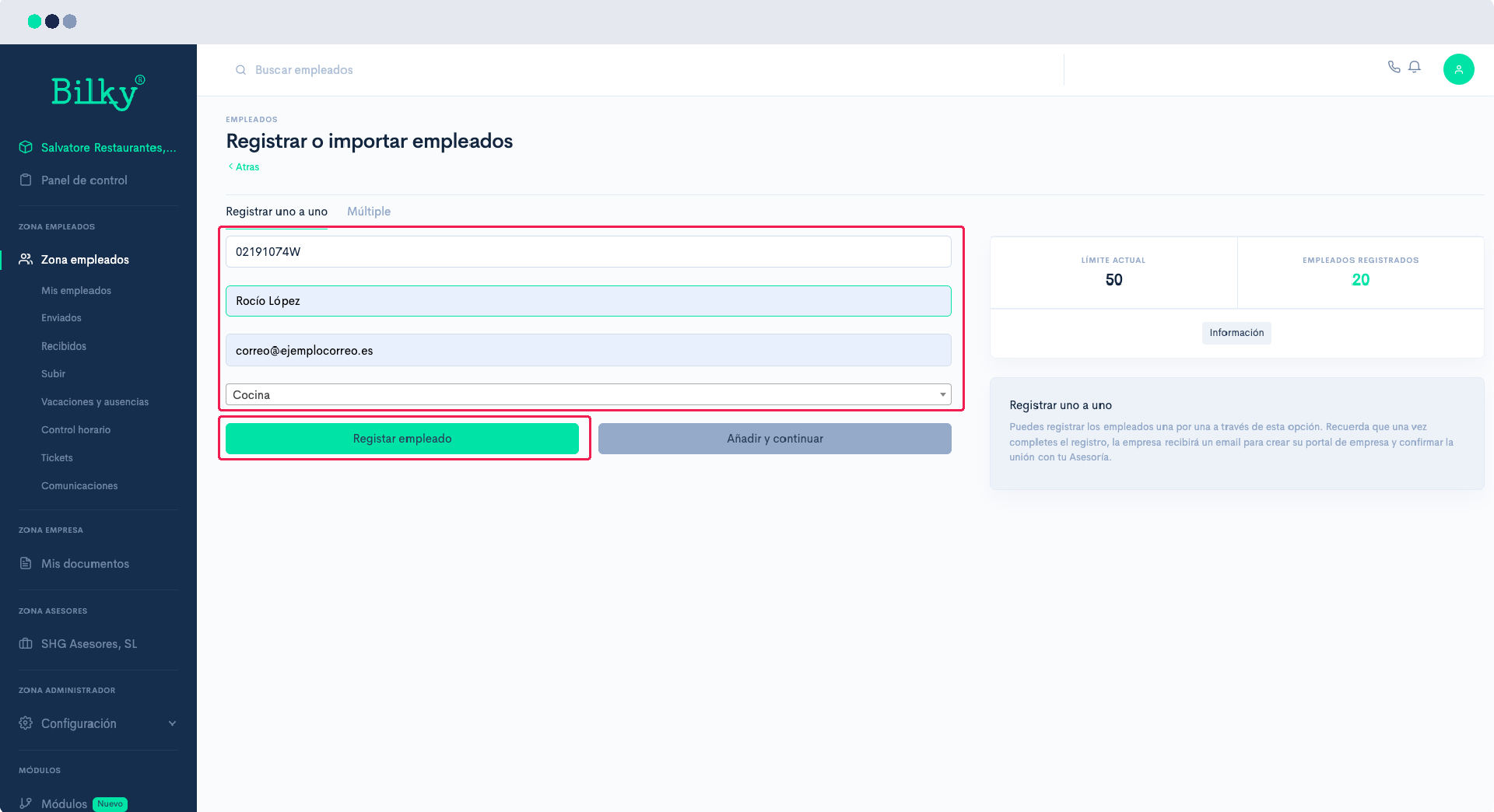 ¿Cómo reactivo a un empleado que está desasociado?