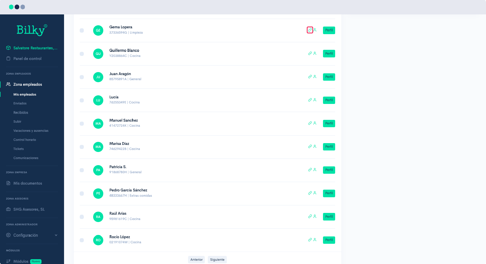 ¿Cómo reactivo a un empleado que está desasociado?